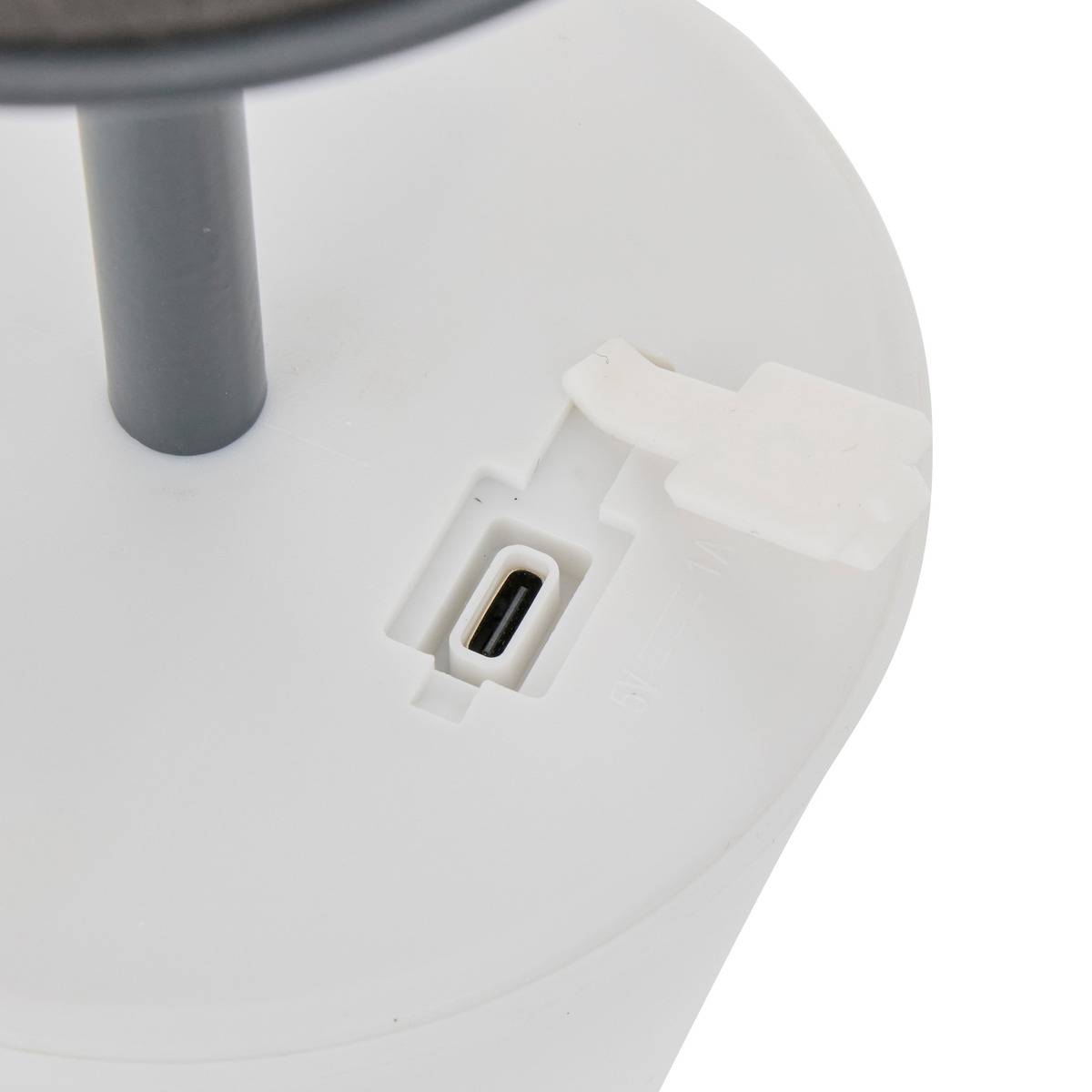 Lampe d'extérieur nomade USB rechargeable en acier ZACK modéle a, ATMOSPHERA