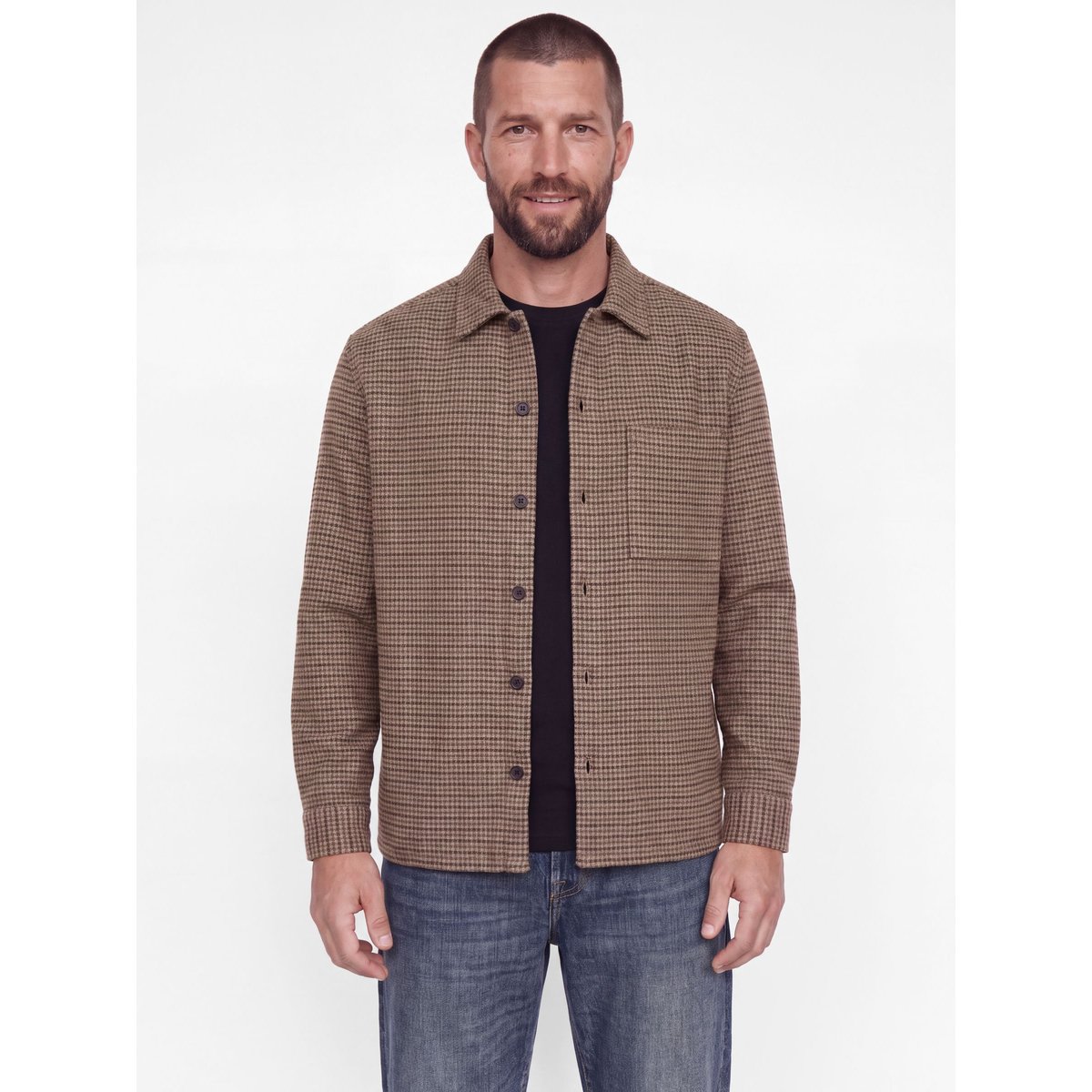 Surchemise marron - pine bark 1, JACK & JONES