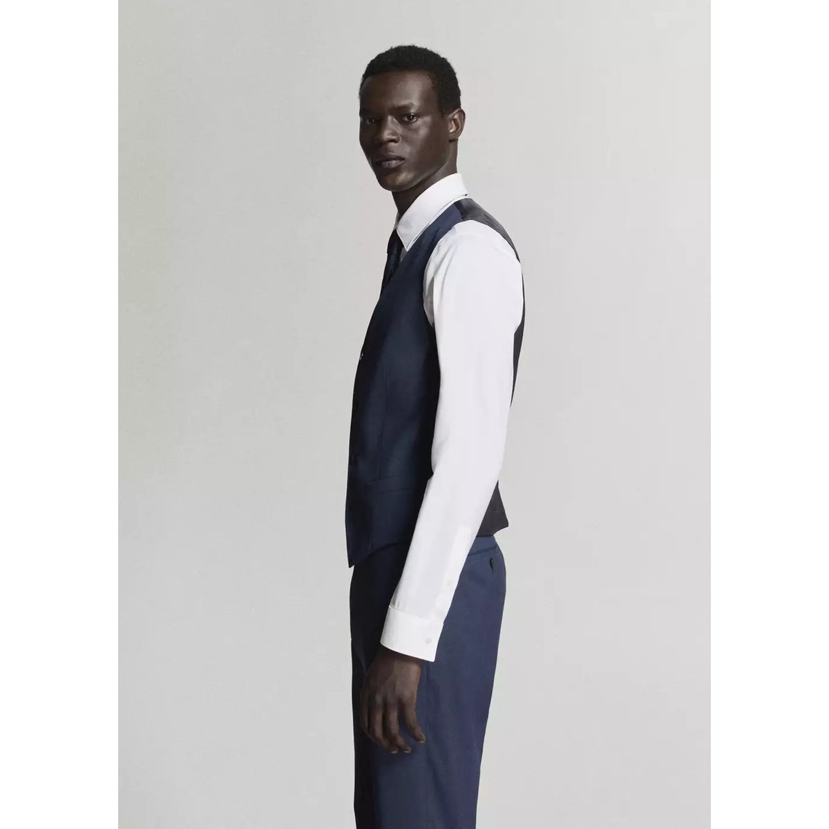 Gilet de costume Paris slim fit bleu encre, MANGO MAN