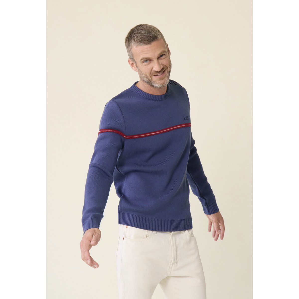 Pull Homme Francois bleu marine, LE SLIP FRANCAIS
