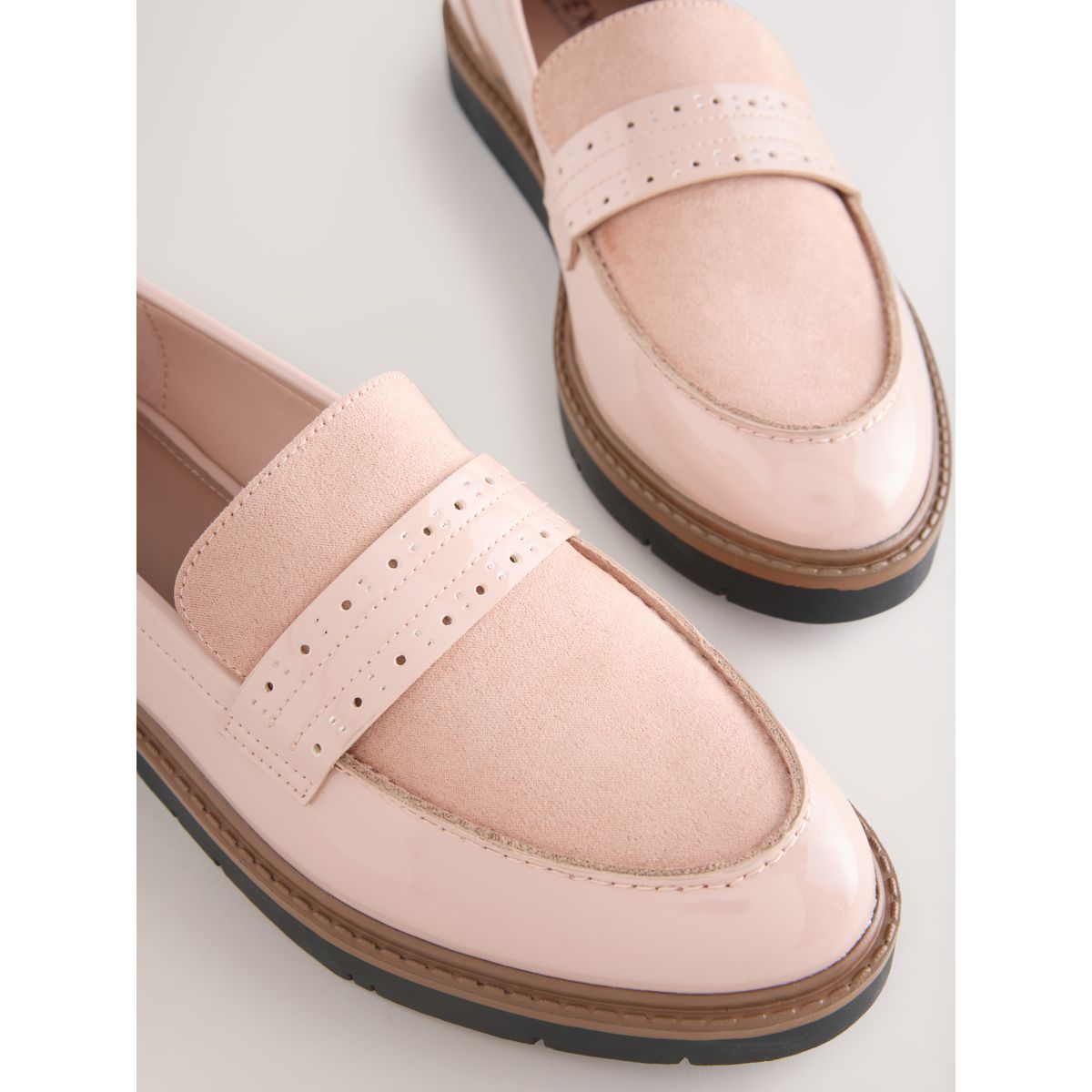 Mocassins richelieu forever comfort® rose, NEXT