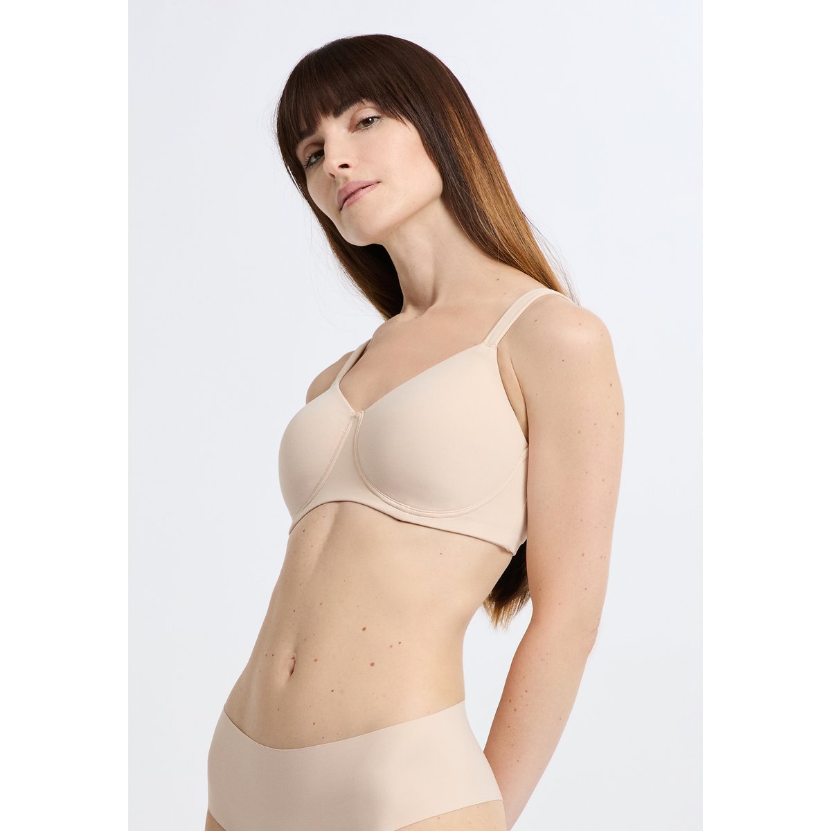 Soutien-gorge coques fines sans armatures post-mastectomie PURE FIT POST lin, ETAM