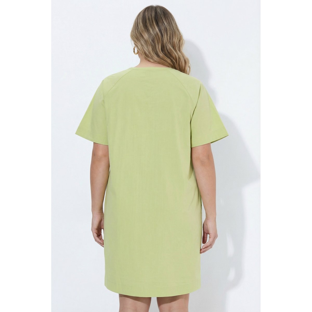 Robe en popeline pistache, ULLA POPKEN
