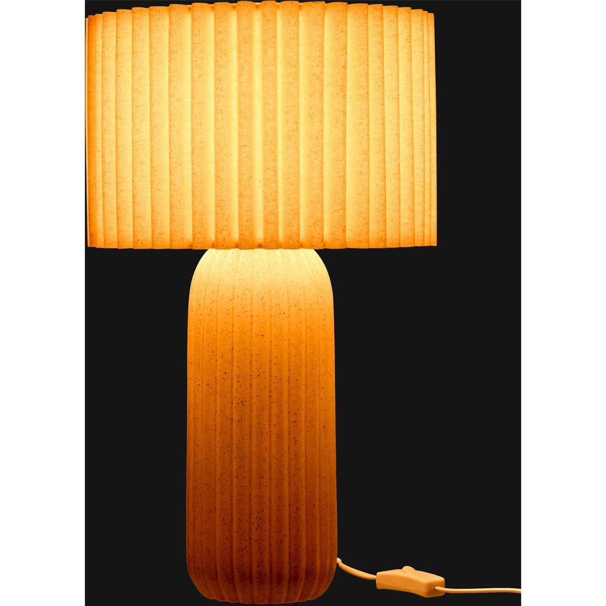 Lampe de table en céramique, Fait main camel, RECOLLECTION