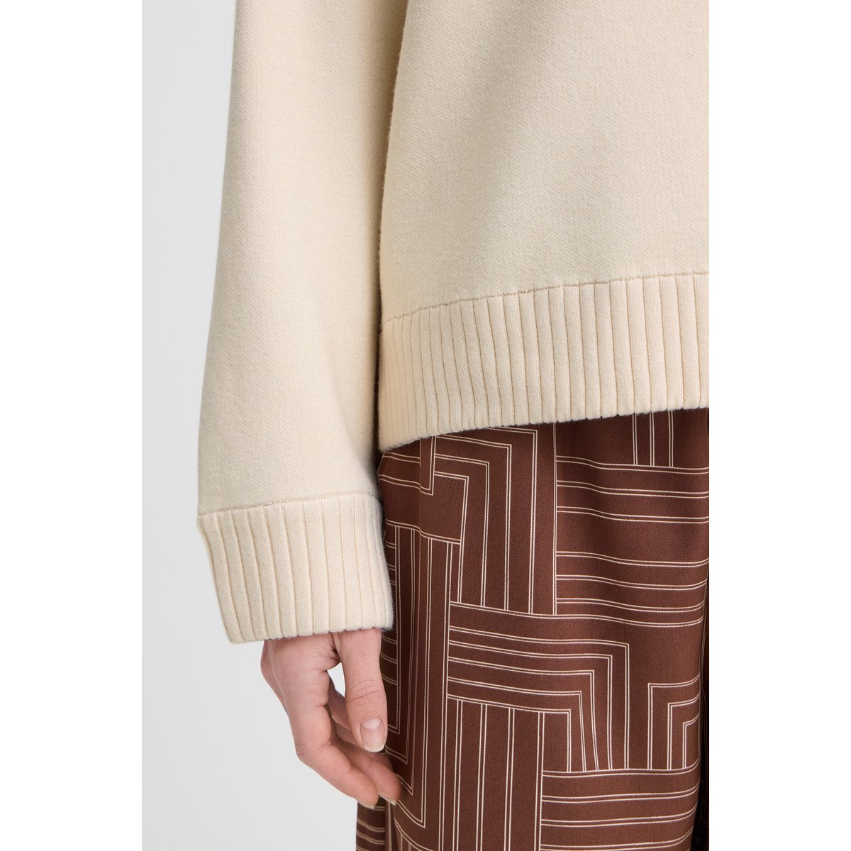 Á manches longues beige birch, B.YOUNG