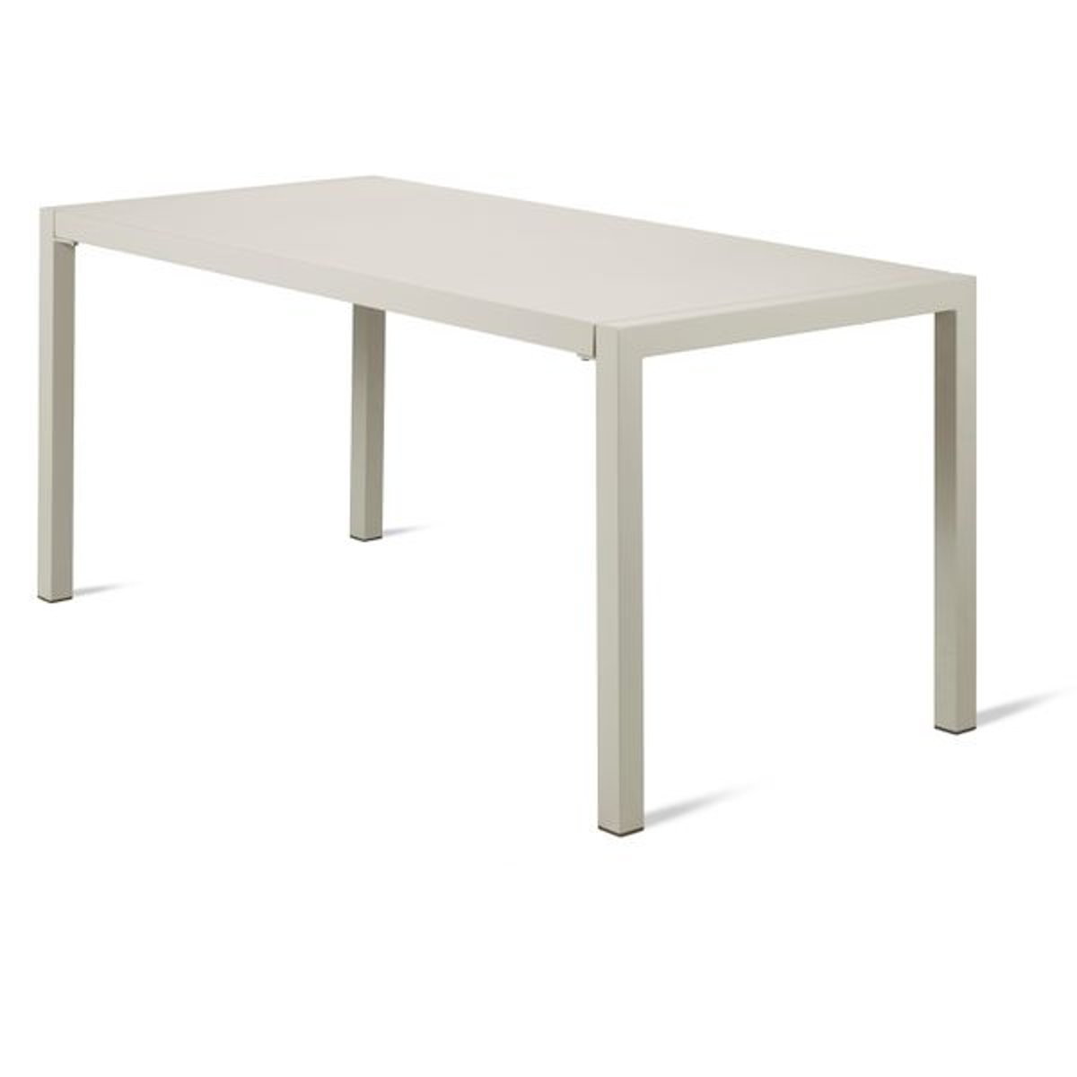 Table repas outdoor 160cm métal beige, ZAGO