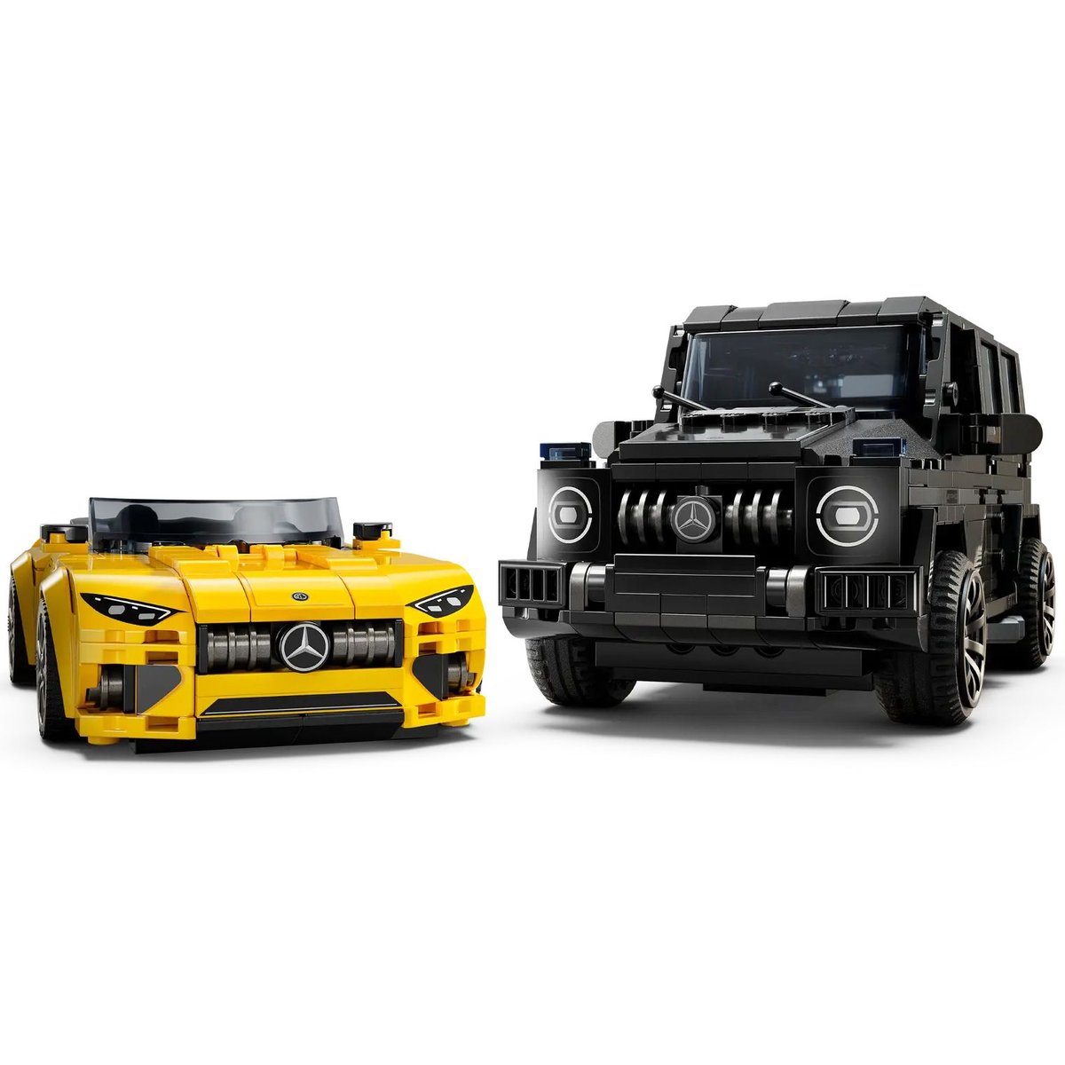 Set LEGO Speed Champions - Mercedes-AMG G 63 et SL 63 - Modèles à Construire 76924 noir, jaune, LEGO