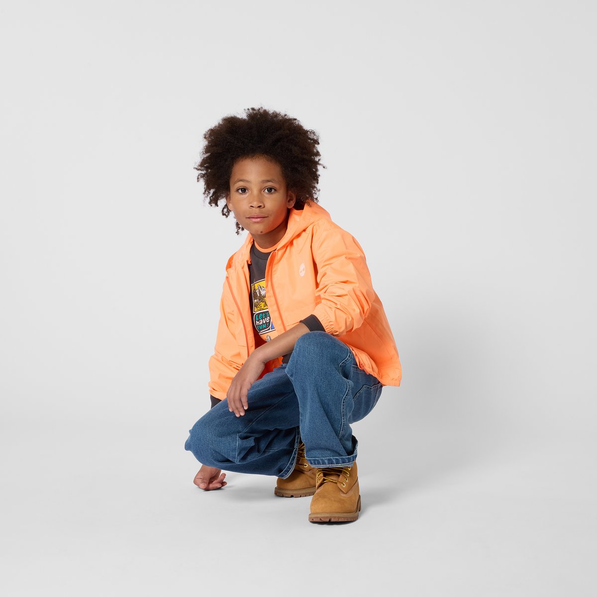 Coupe-vent a capuche bright melon, TIMBERLAND