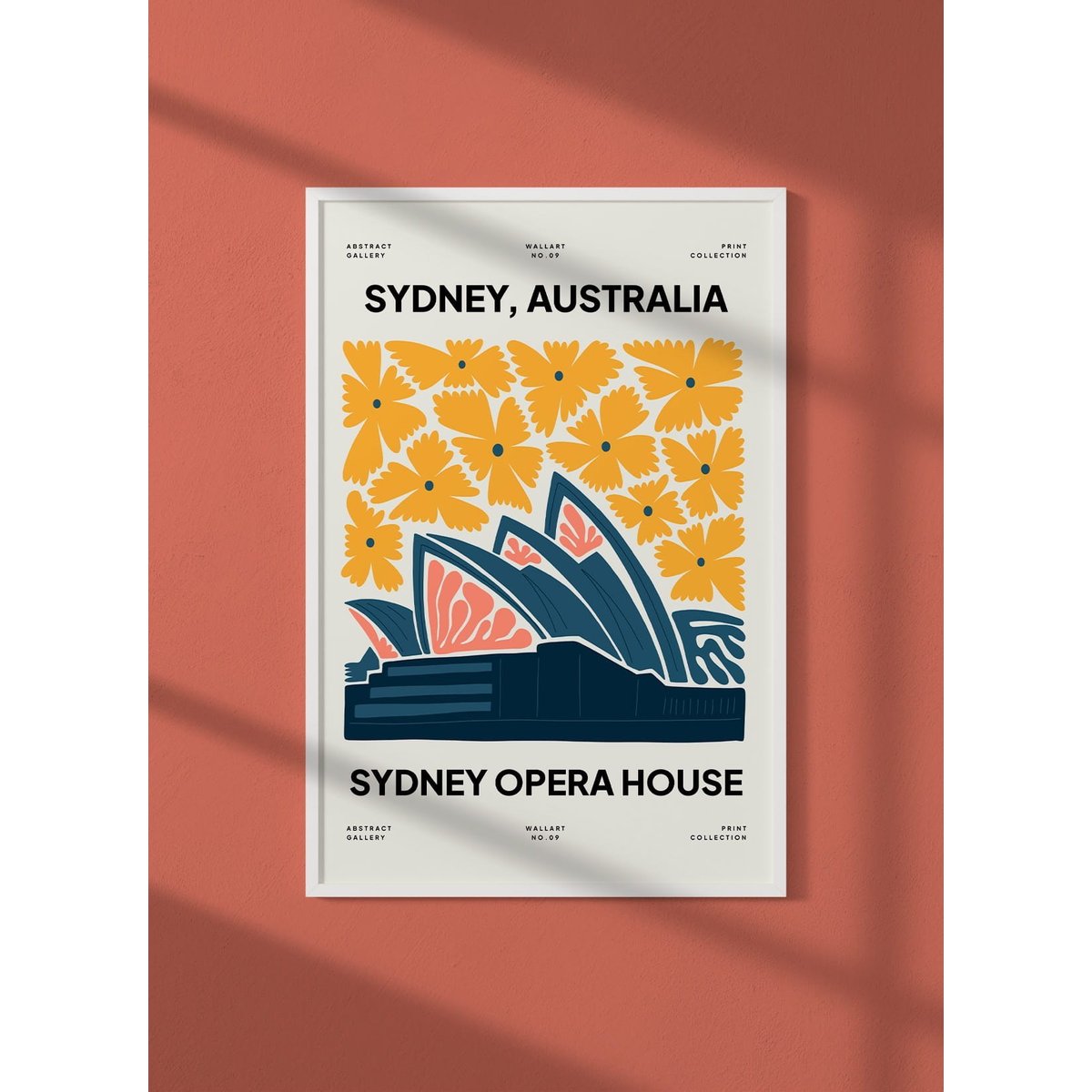 Affiche Sydney Opéra 2 blanc, L'AFFICHERIE