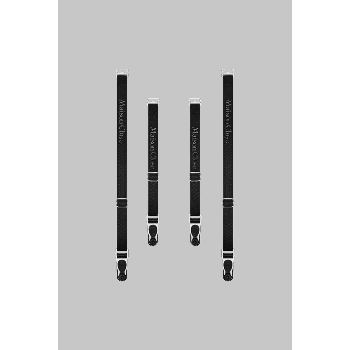 Jarretelles SIGNATURE noir/argent, MAISON CLOSE