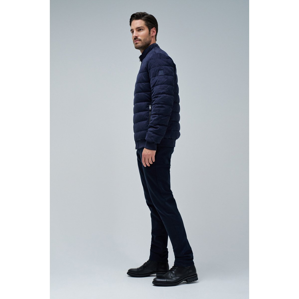 VESTE MATELASSÉE EN DAIN bleu foncé, SALSA JEANS