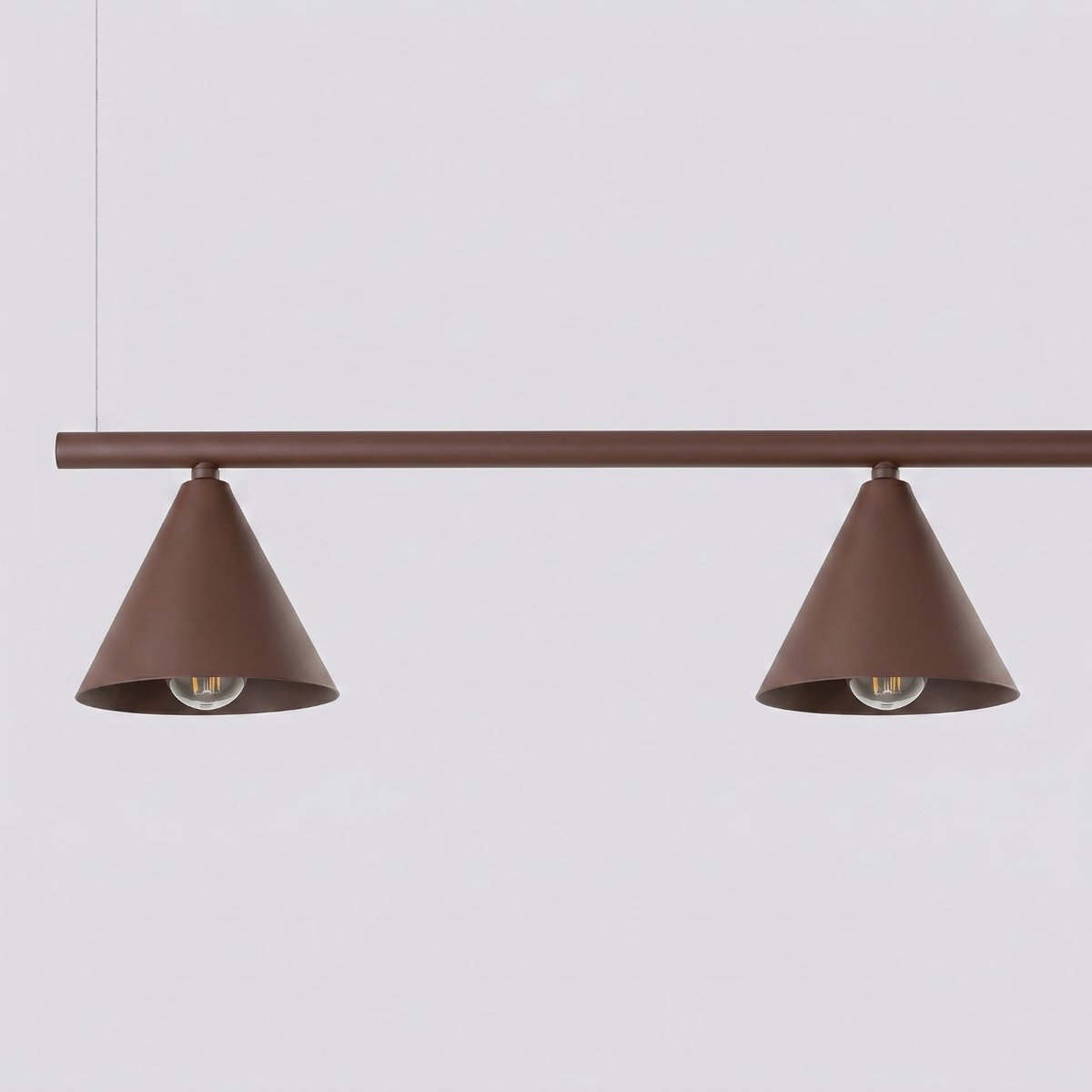 Lustre Acier Brun E14 4 Nox brun, EDEN