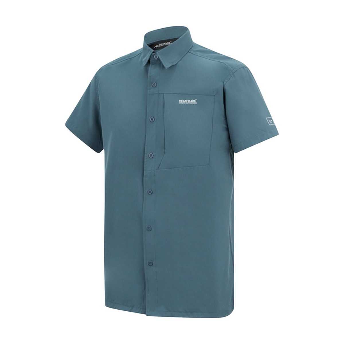 Chemise de voyage manches courtes bleu de chine, REGATTA