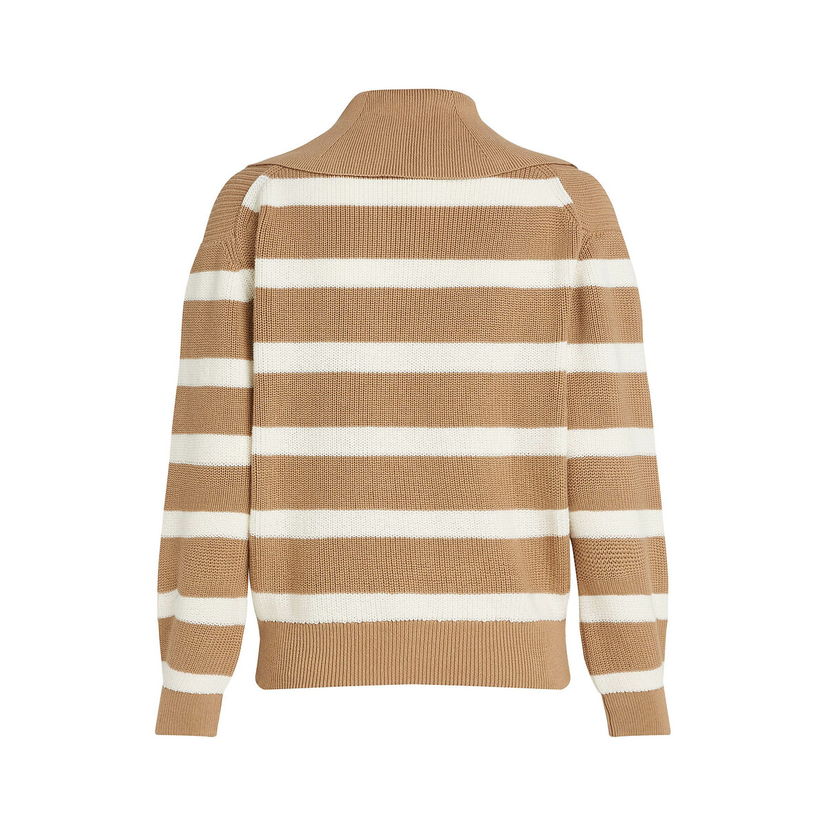 Striped Half Zip Jumper in Cotton 90007790, TOMMY HILFIGER
