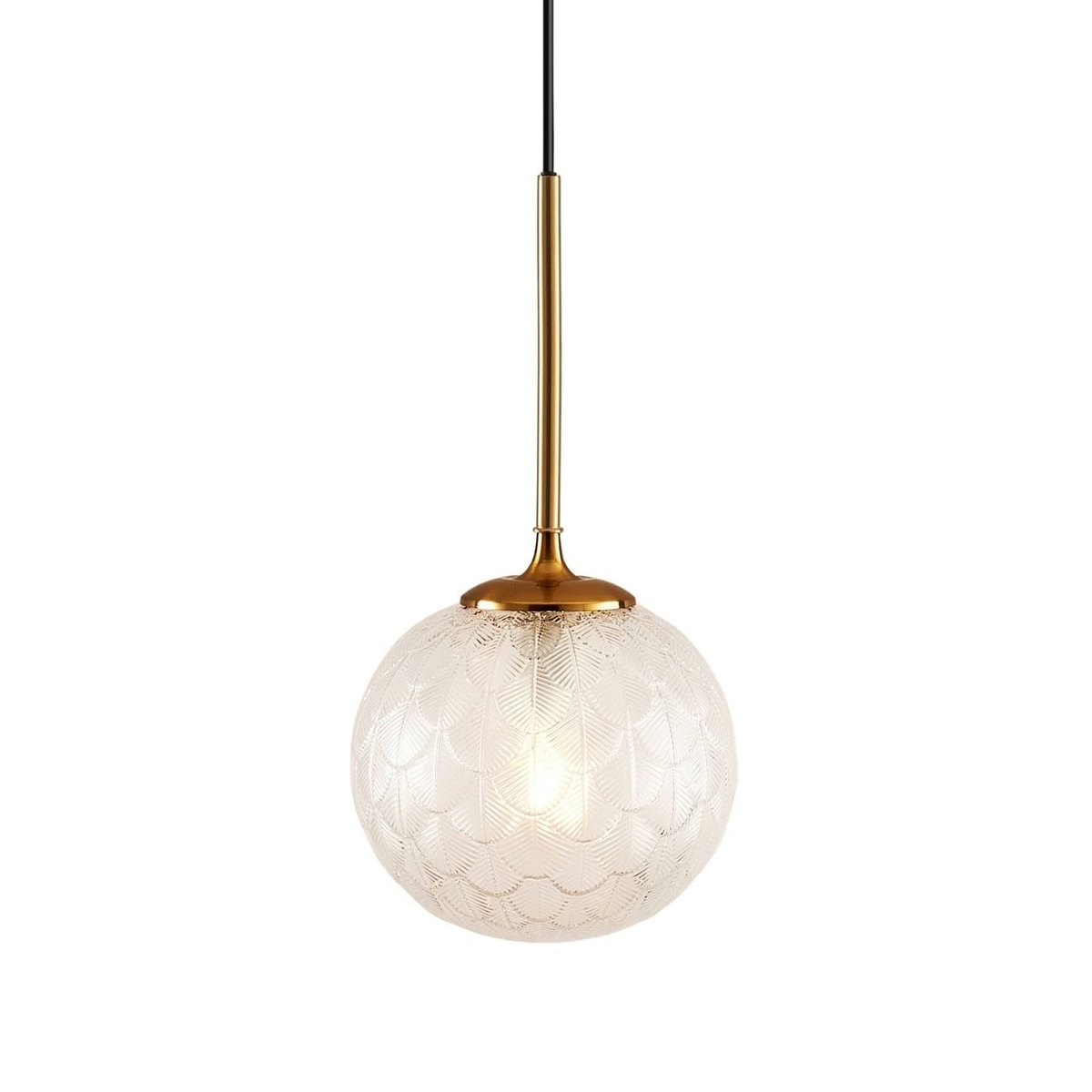 Suspension Artistique et Décorative – AQUILA transparent et doré, KOSILUM