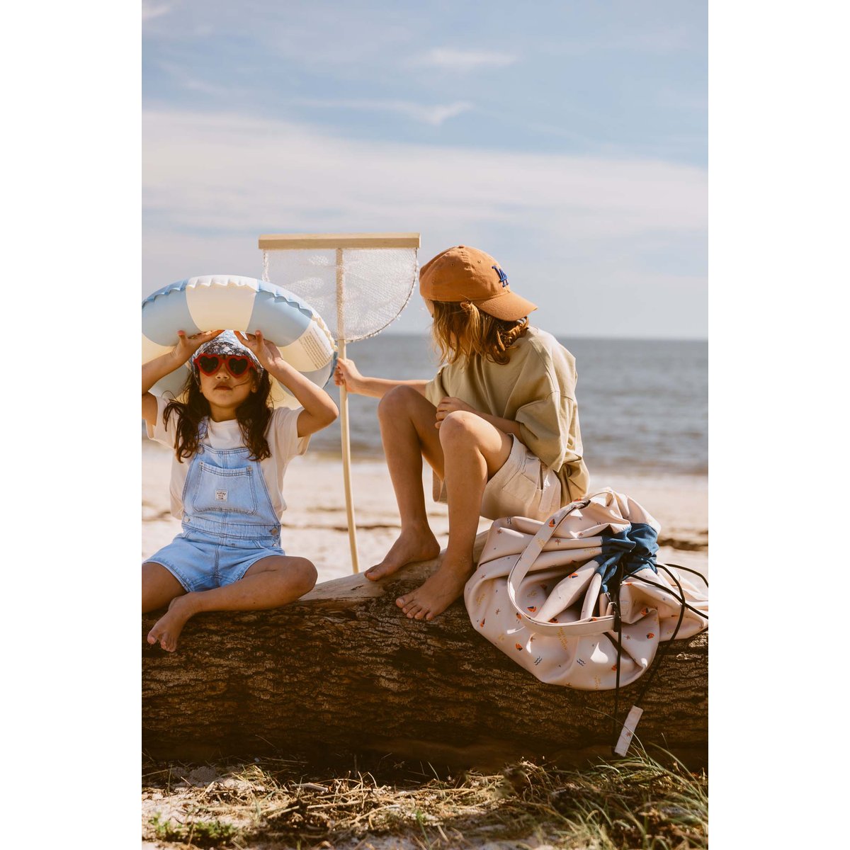 play&go - tapis de jeu & sac à jouets outdoor - magical days ecru, multicolor, PLAY ET GO