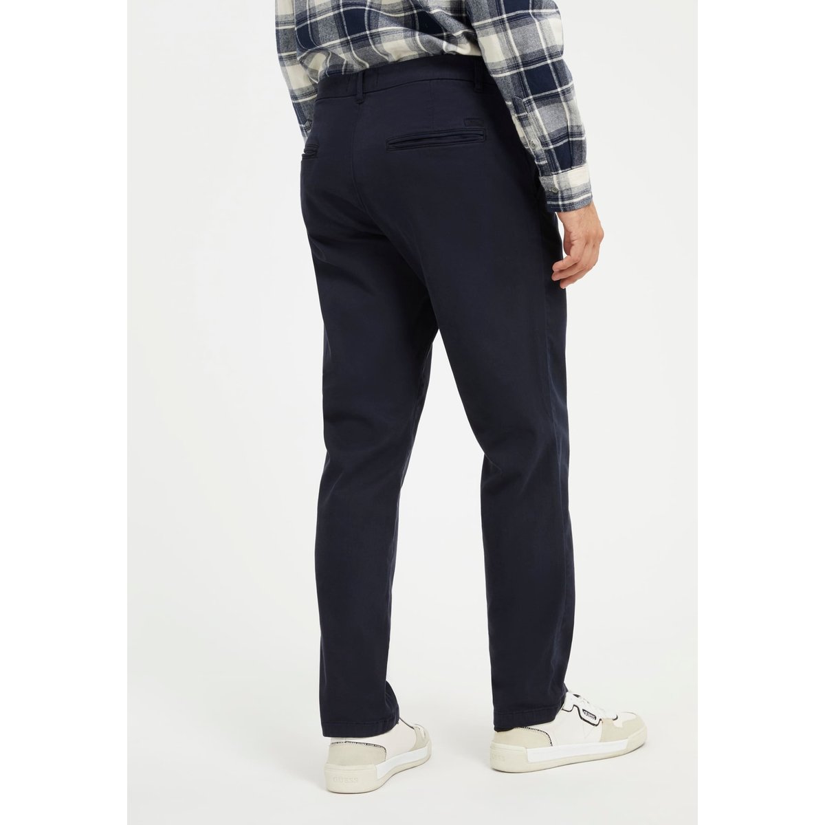 Pantalon Regular Taille Basse bleu, GUESS