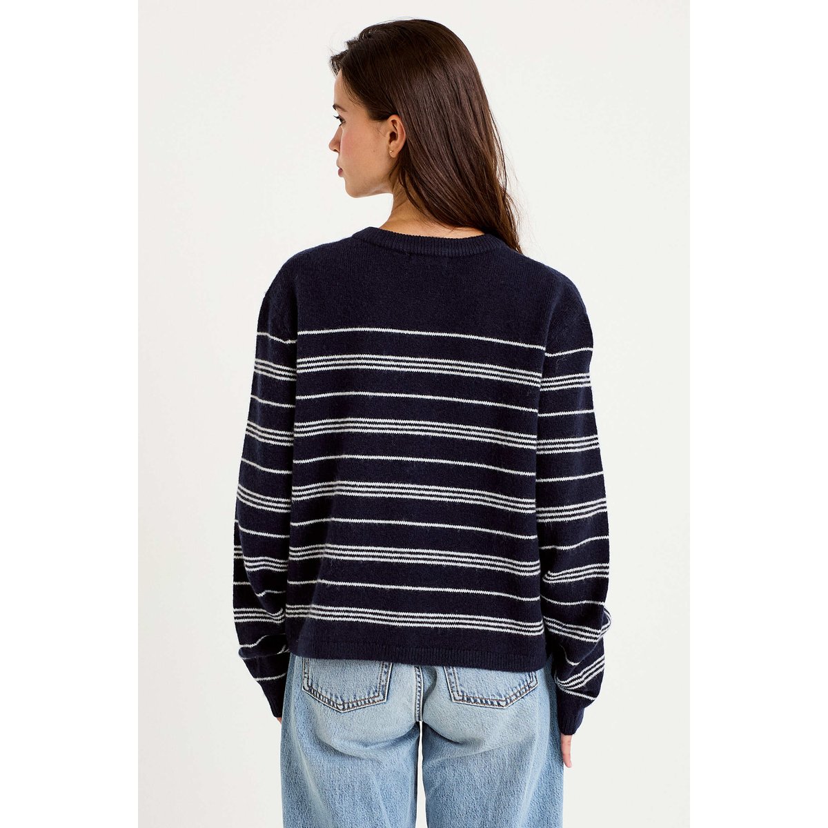 Gilet manches longues bleu marine, CACHE CACHE