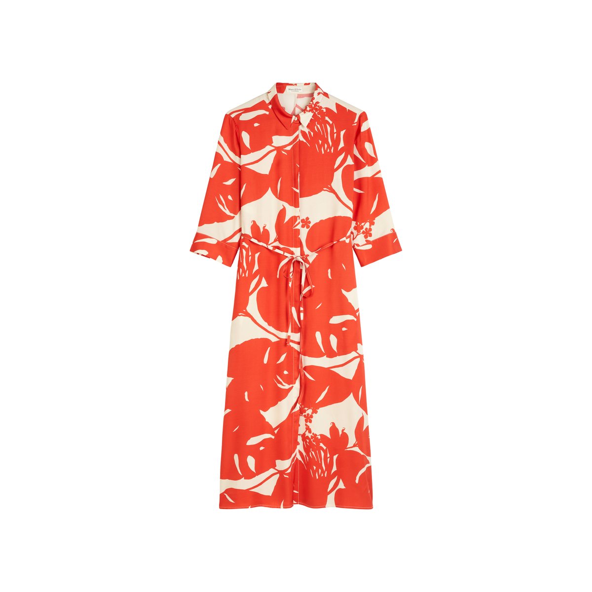 Robe chemisier regular en sergé de viscose fluide multicolor, MARC O'POLO