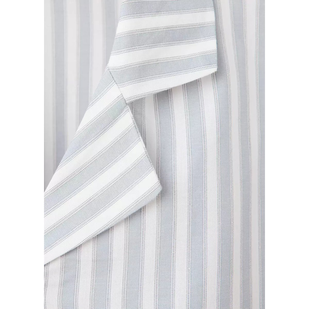Pantalon coton à rayures bleu, MANGO