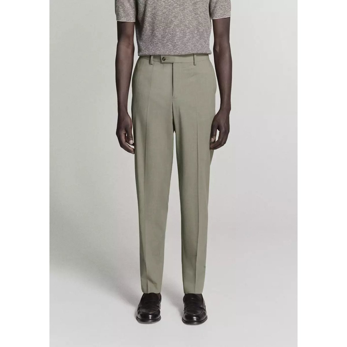 Pantalon costume Milán slim-fit vert, MANGO MAN