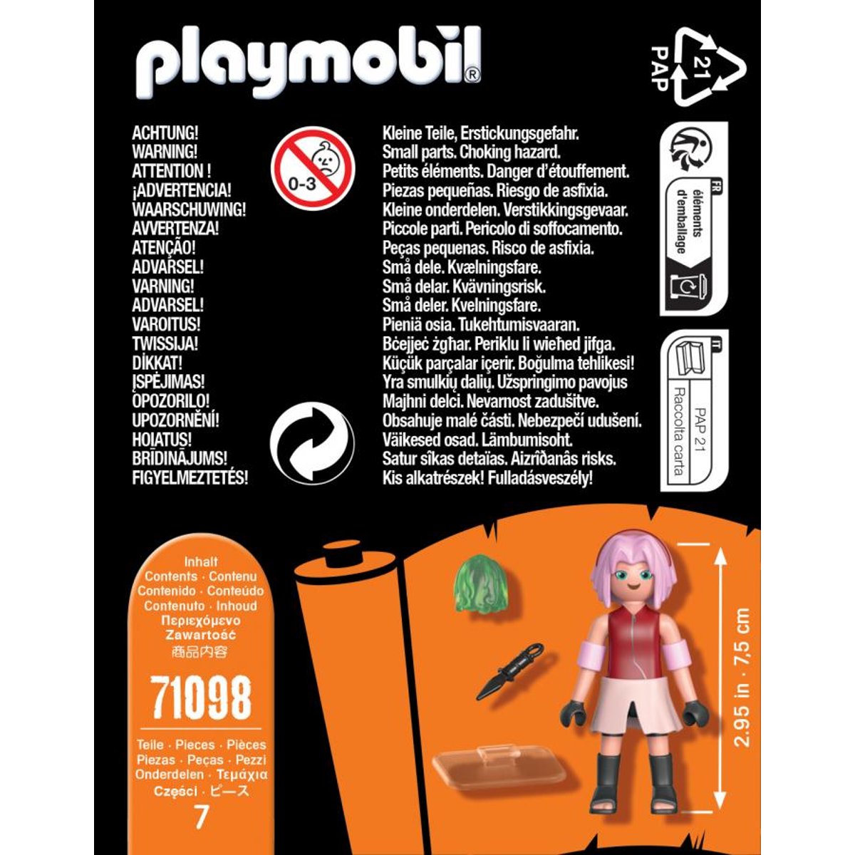 71098 Sakura - Naruto Shippuden couleur unique, PLAYMOBIL