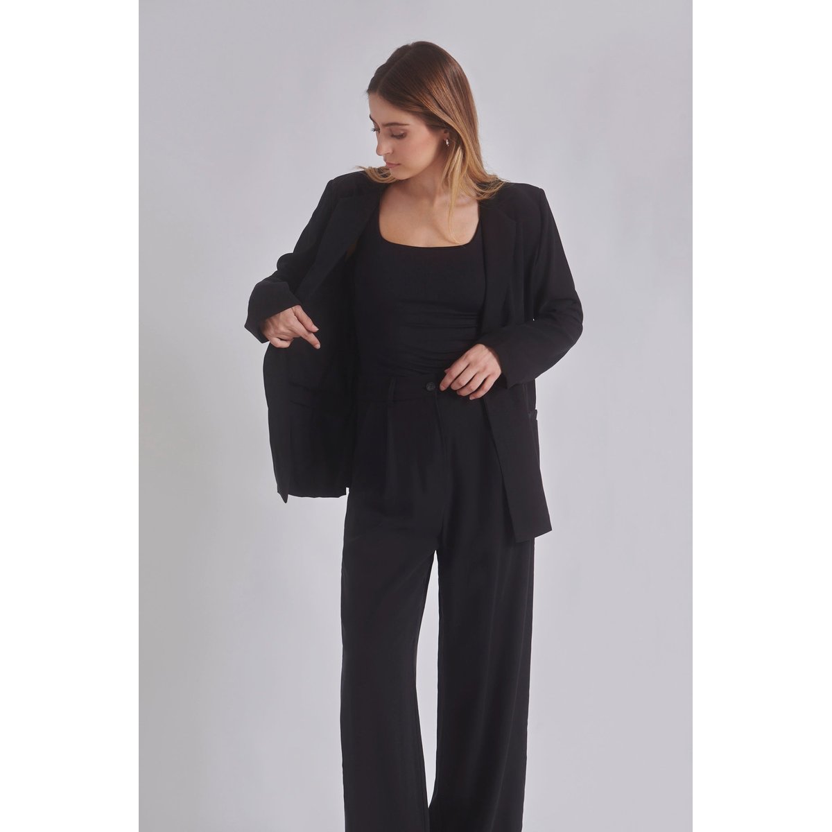 Pantalon ajusté MANDELA noir, BENOA
