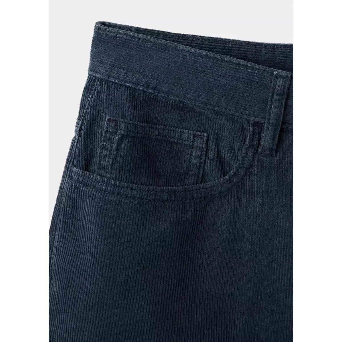 Jean droit en velours côtelé bleu marine, MANGO TEEN