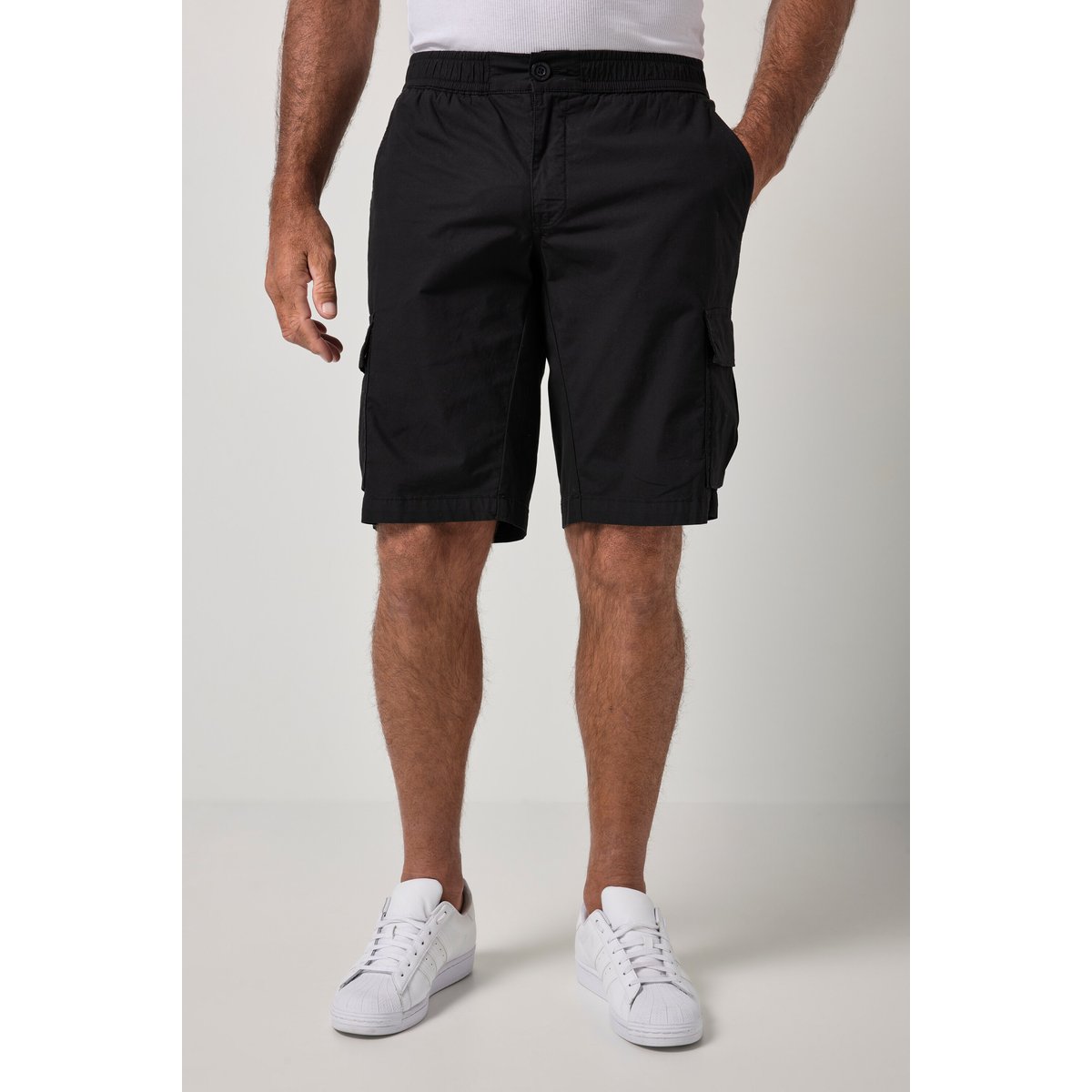 Bermuda cargo ultra-léger, ventre confort noir, JP1880