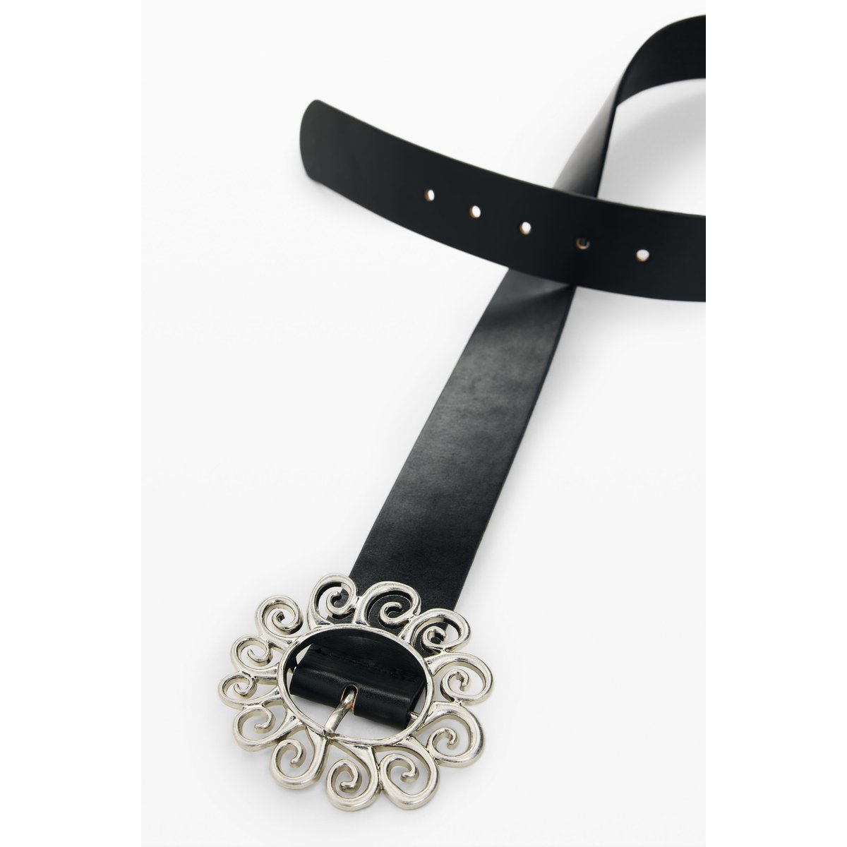 Ceinture Cuir Sol noir, DESIGUAL