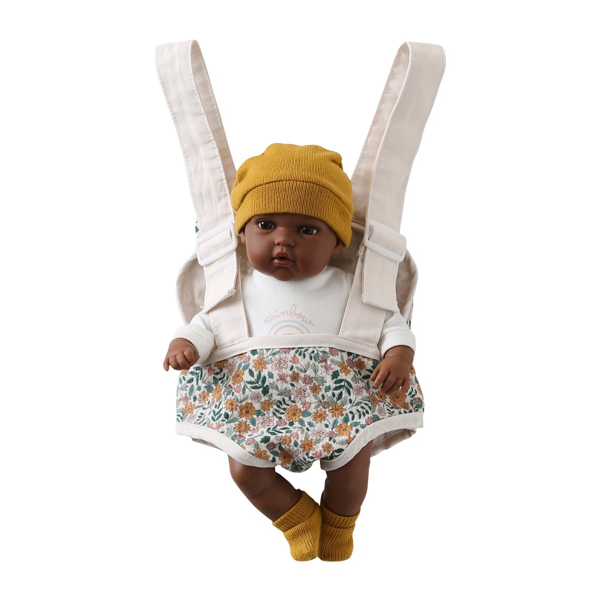 Porte- poupon en gaze de coton retro flower, VERTBAUDET