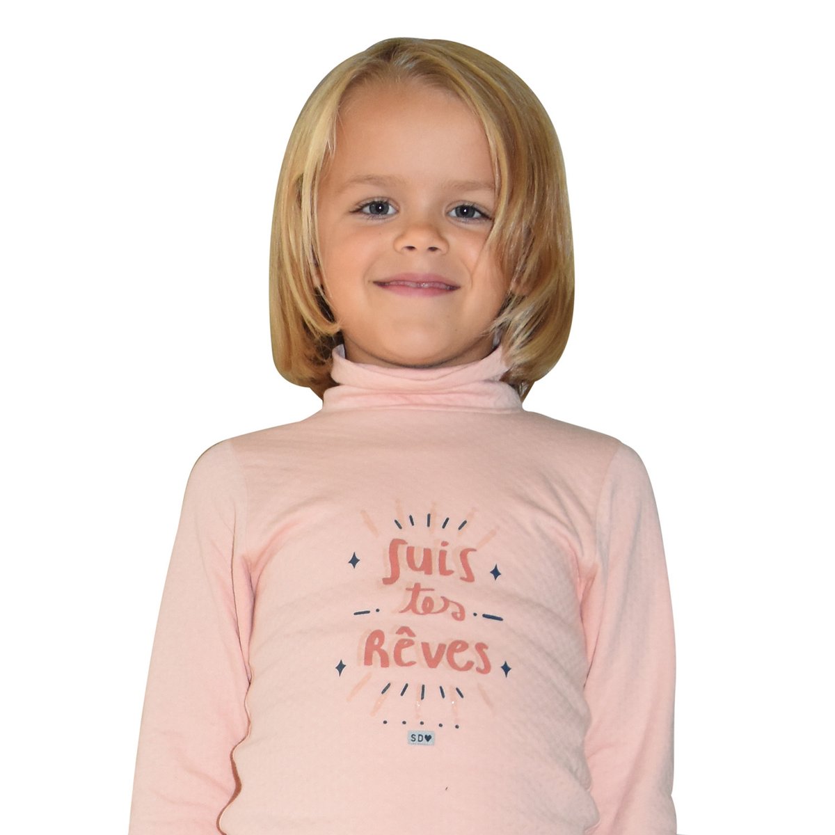 Tshirt marinella manches longues les grands de sucre d'orge rose, SUCRE D'ORGE