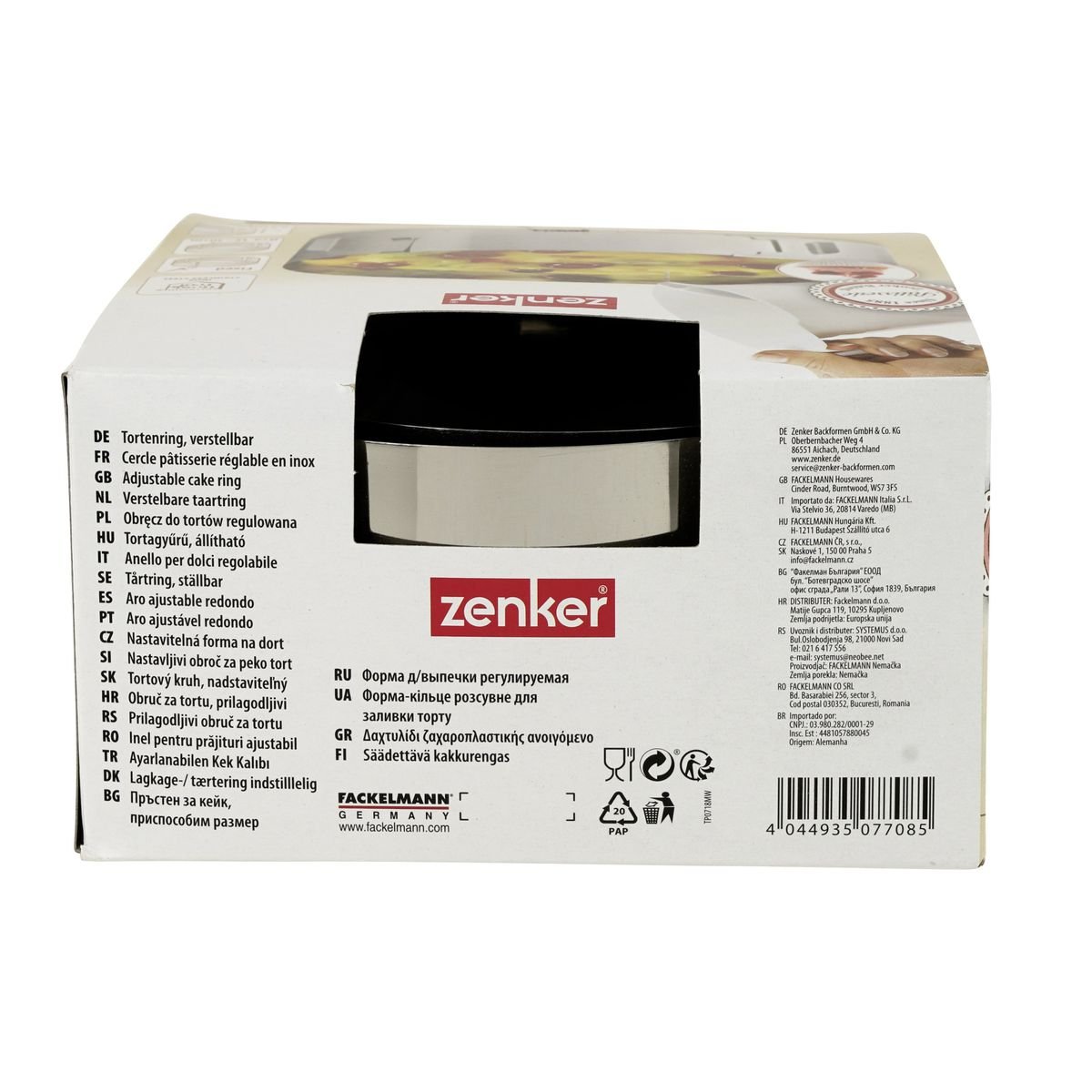 Lot de 2 cercles à pâtisserie 15/30 cm en inox SMART PASTRY inox, ZENKER
