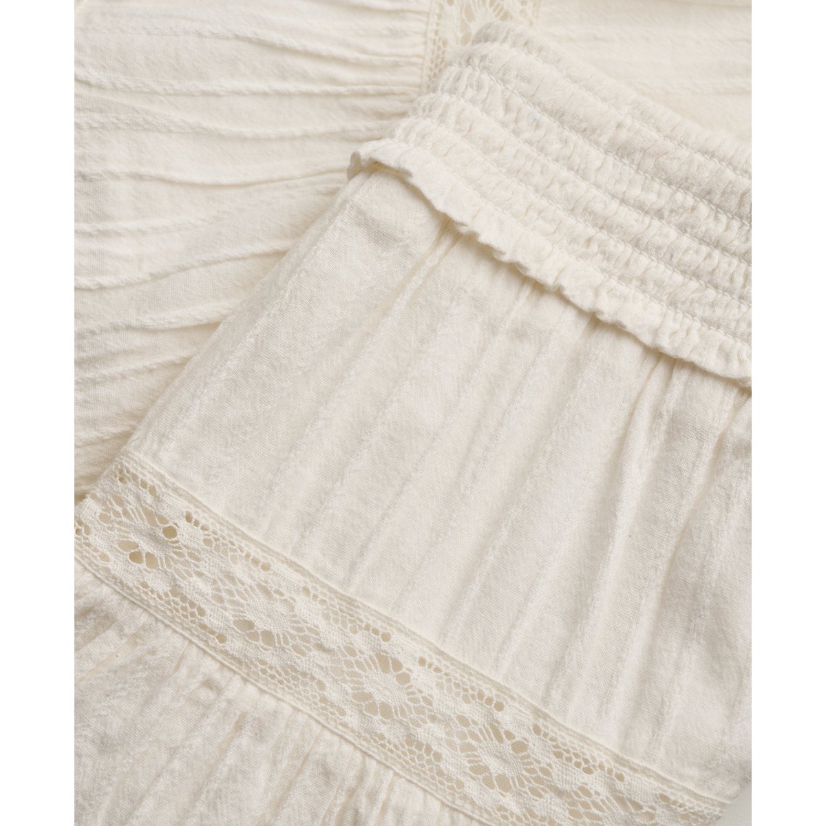 Mini-jupe Ibiza coupe décontractée blanc cassé, SUPERDRY