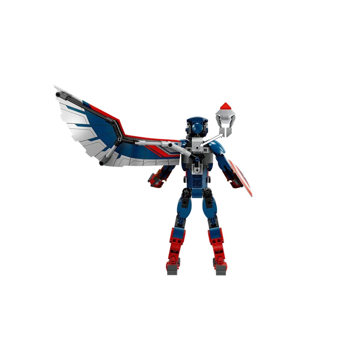 LEGO Marvel - Figurine à construire du nouveau Captain America - 76296 multicolore, LEGO