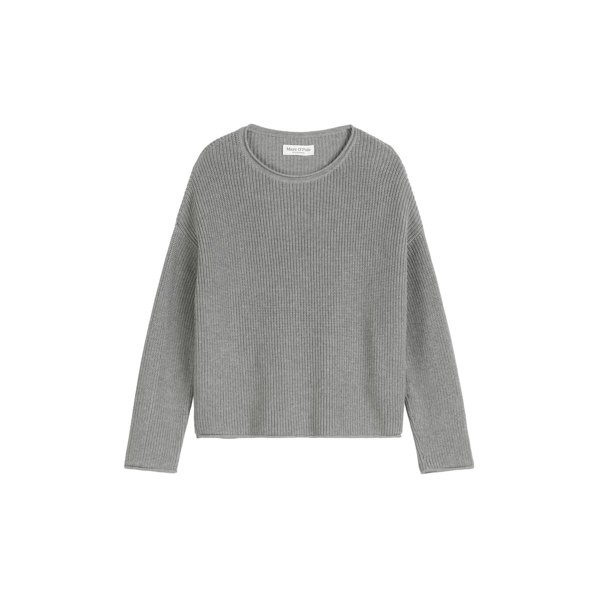 Pull en maille DfC oversize en coton organique lourd gris clair, MARC O'POLO