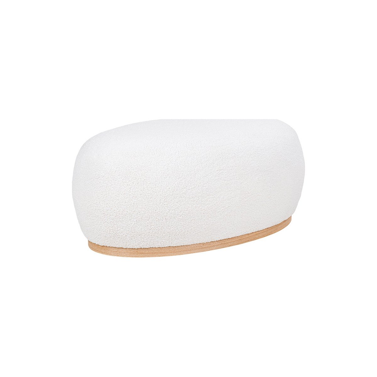 Pouf - AMY blanc, BEST MOBILIER
