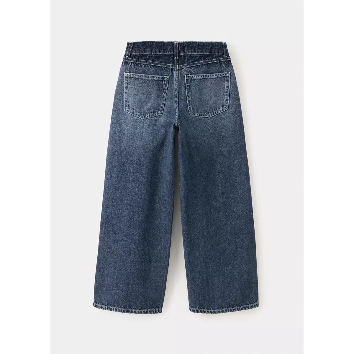 Jean baggy effet dégradé bleu foncé, MANGO KIDS