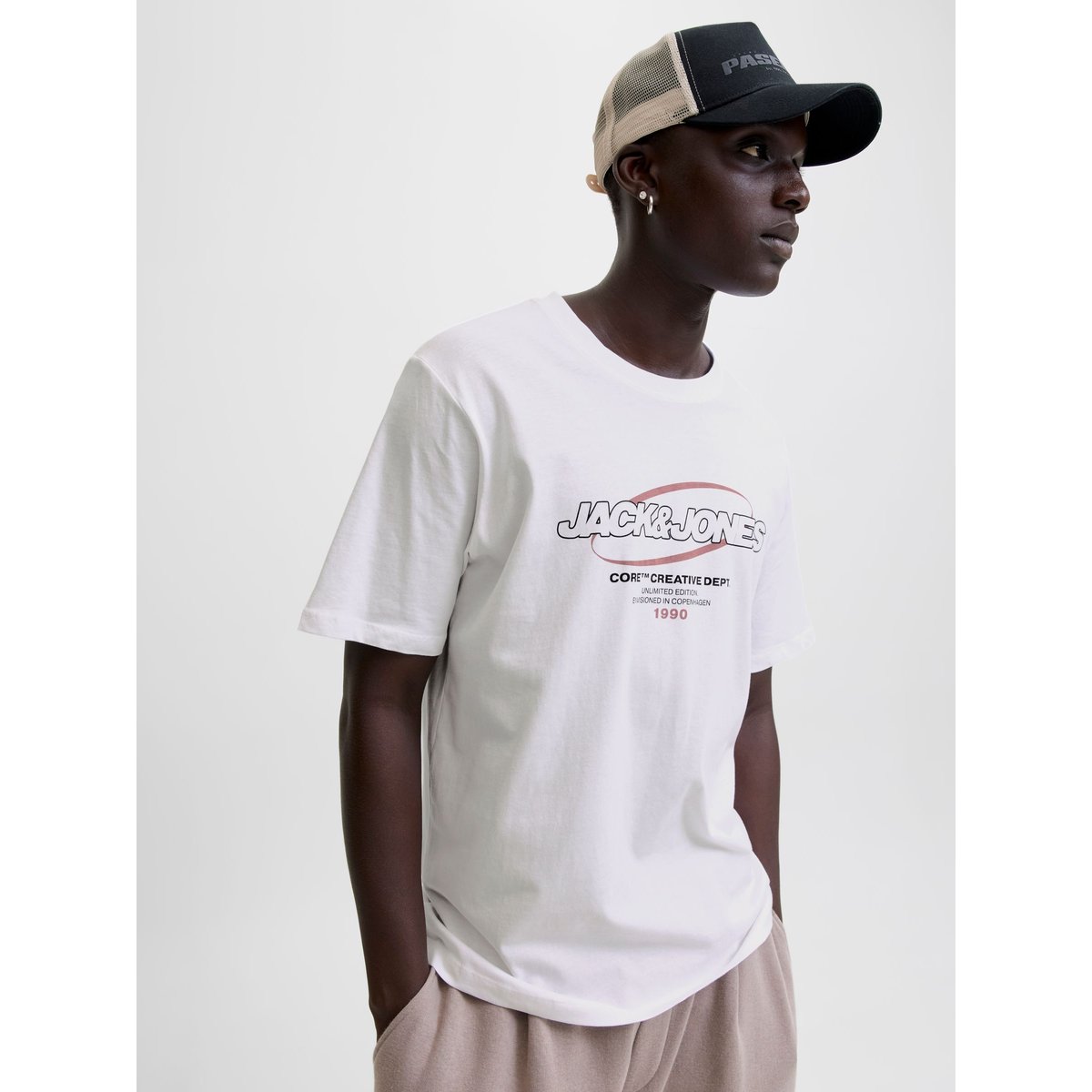 T-Shirt white, JACK & JONES