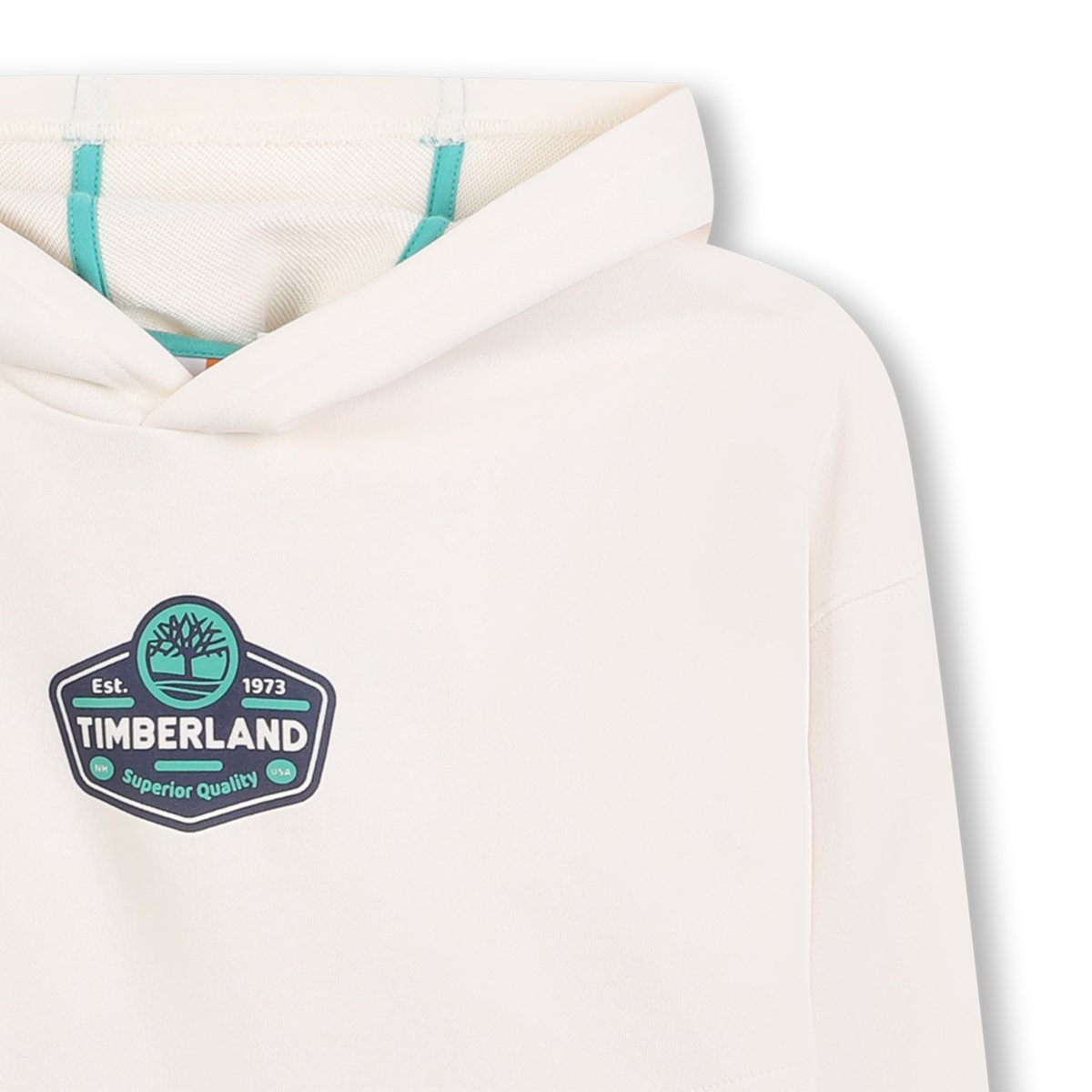 Sweat à capuche en polaire ivoire, TIMBERLAND
