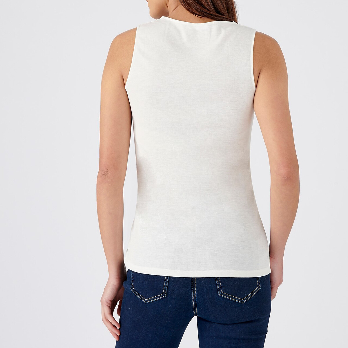 Débardeur Thermolactyl Feminine Touch Degré 2 blanc cassé, DAMART