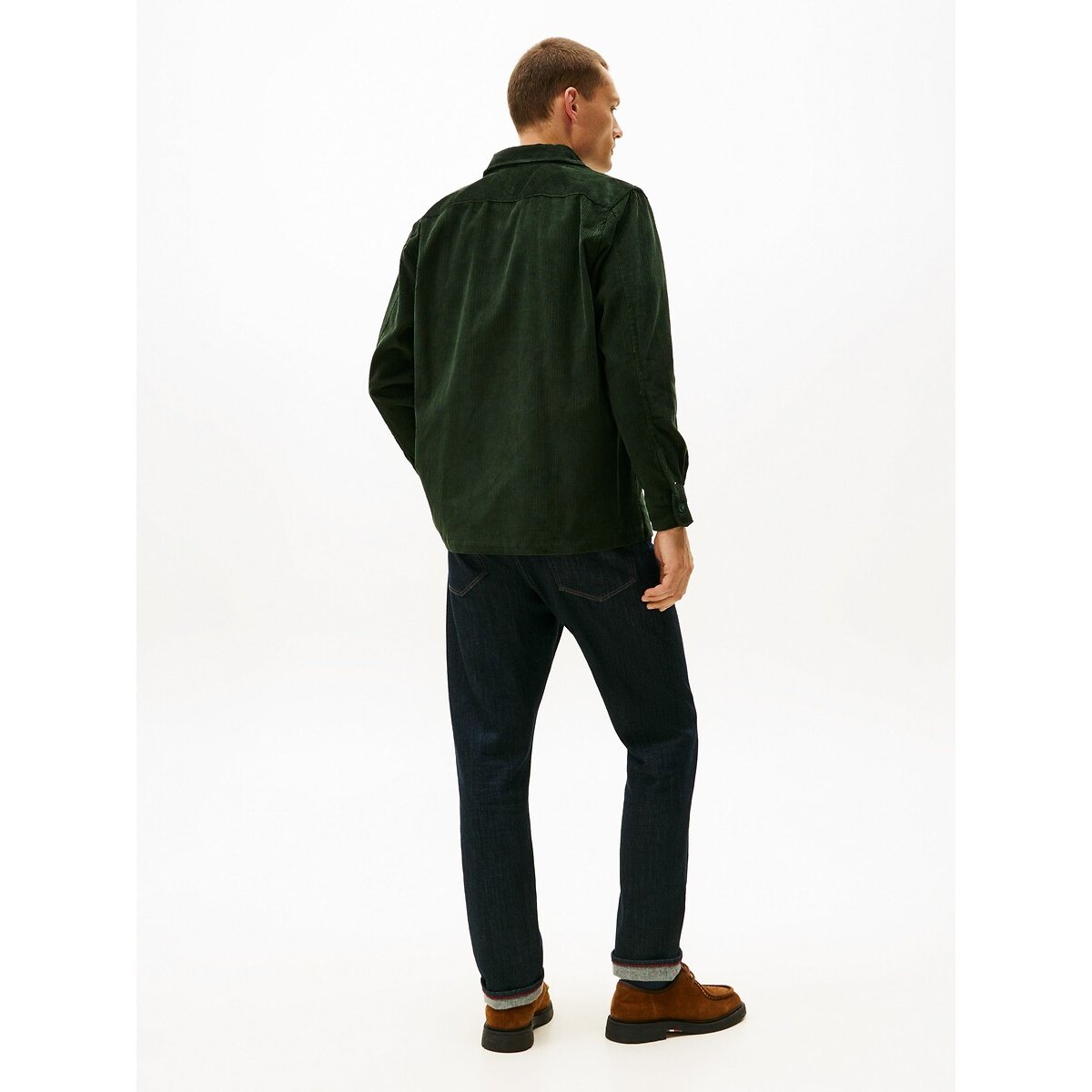 Surchemise en velours vert, TOMMY HILFIGER