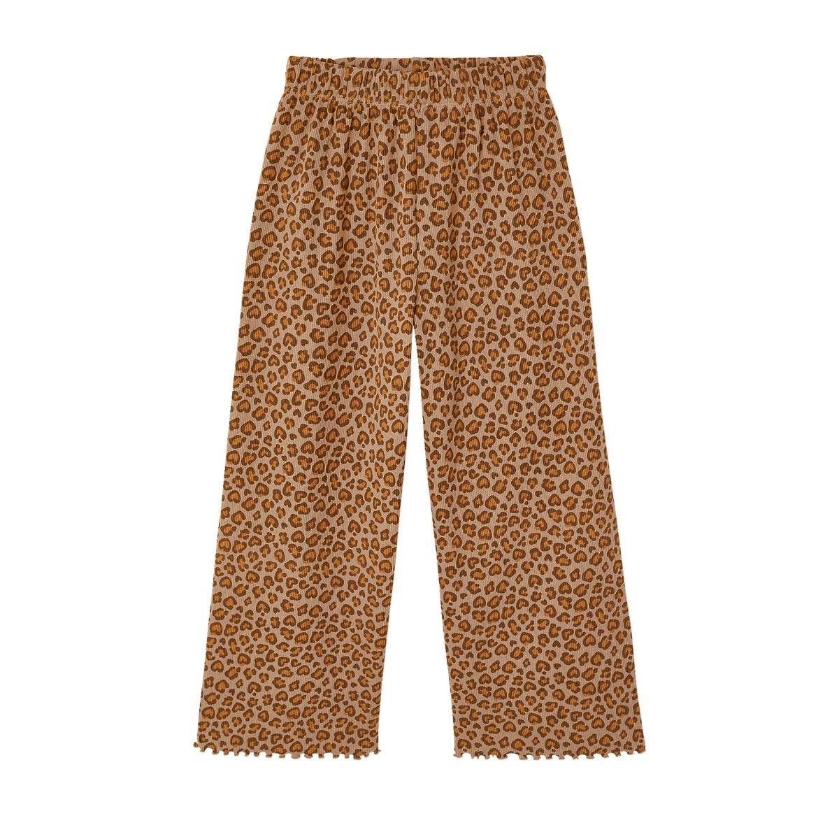 Legging en maille côtelé beige, VERTBAUDET