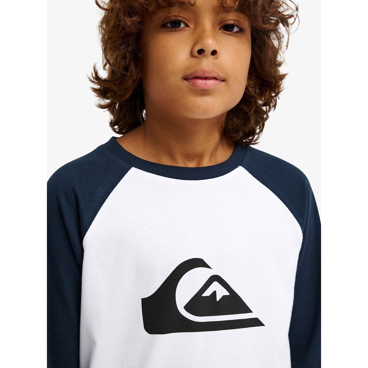 T-shirt à manches longues blanc/bleu, QUIKSILVER