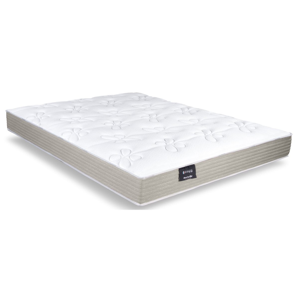 Matelas en latex confort très ferme Dahlia 2 couleur unique, DUNLOPILLO