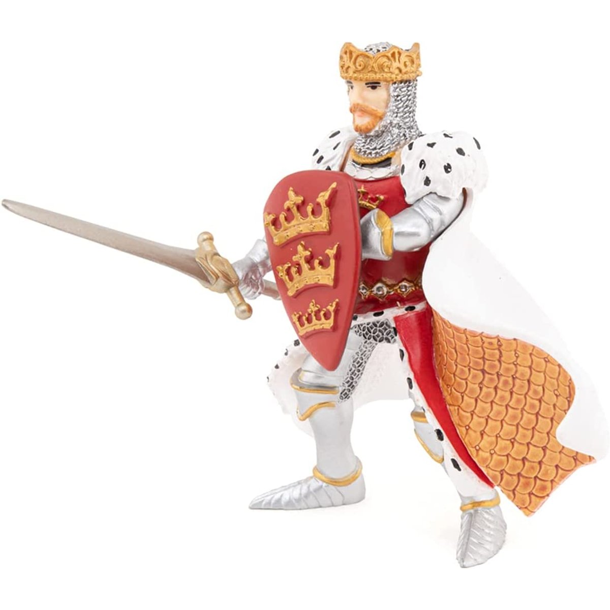 Figurine Roi Arthur rouge, PAPO