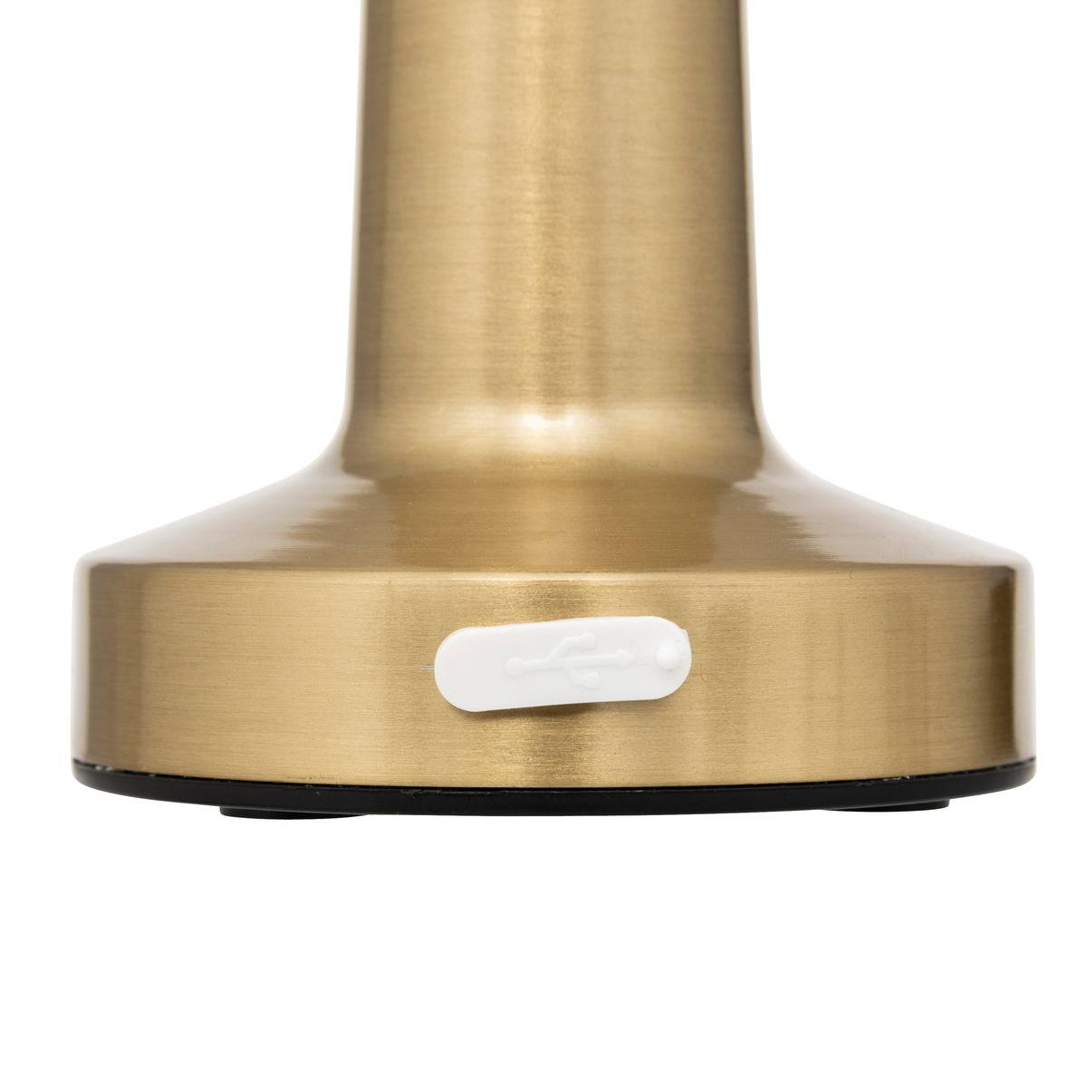 Lampe d'extérieur nomade rechargeable USB HALTO doré, ATMOSPHERA