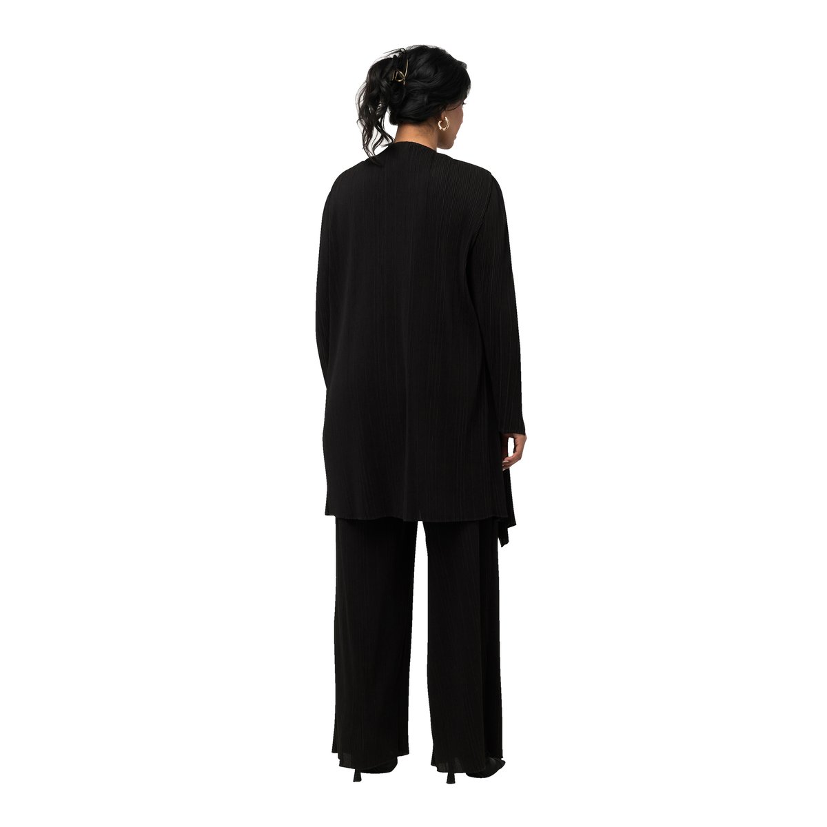 Veste plissée noir, ULLA POPKEN