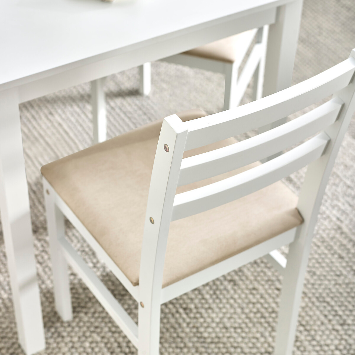 Keaton Rectangular Dining Table & Chairs Set (Seats 4) white, SO'HOME