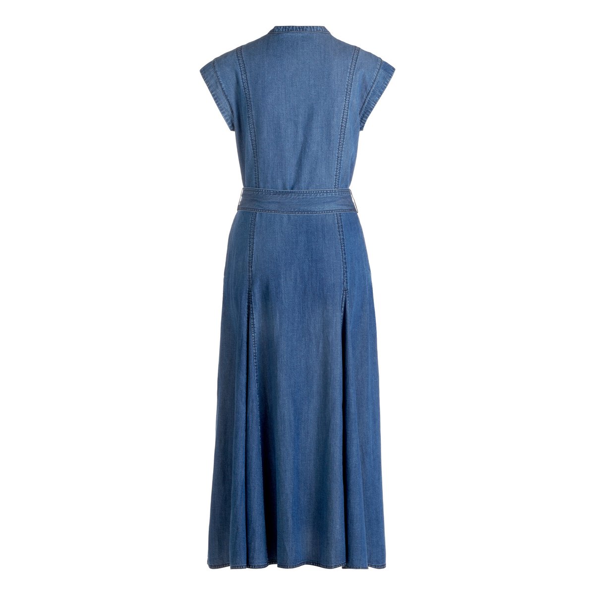 Robe en jean à poches extérieures bleu, CARTOON